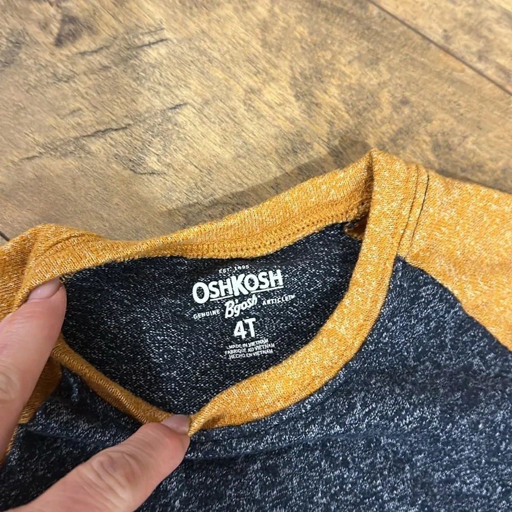 OSHKOSH B’GOSH Boys’ Cozy Long Sleeve Shirt, Size 4T